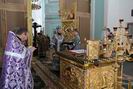 Архієрейське богослужіння у Свято-Хрестовоздвиженському кафедральному соборі.