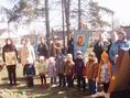 У селі Хажині освятили купол із хрестом Свято-Михайлівського храму