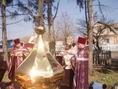 У селі Хажині освятили купол із хрестом Свято-Михайлівського храму