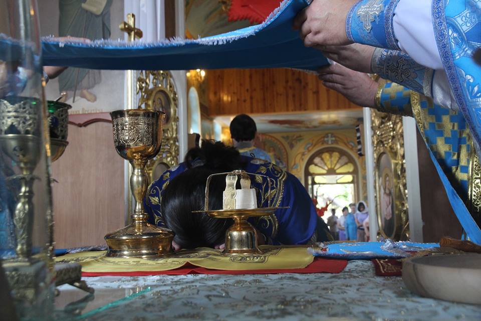 Літургія у Свято-Покровському храмі міста Новоград-Волинський.