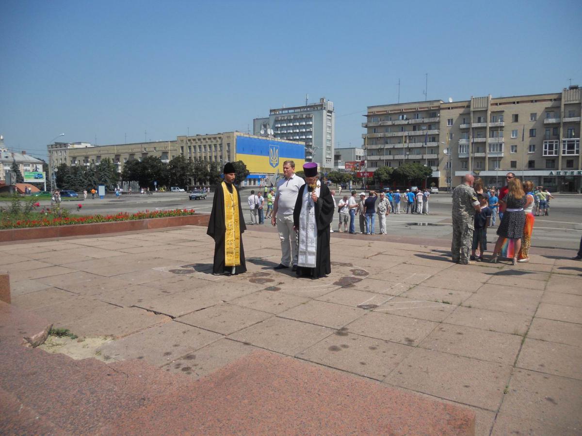 Священики єпархії взяли участь у святкуванні дня ВДВ у Житомирі.