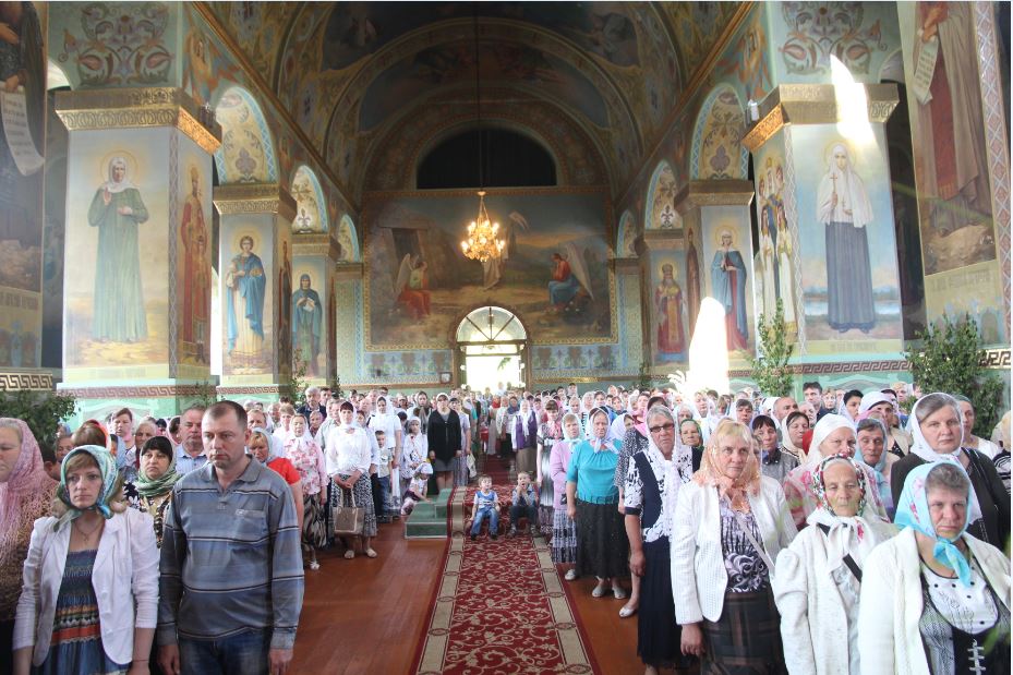 День святого Духа. Богослужіння у Свято-Троїцькому кафедральному соборі м. Новоград-Волинський.