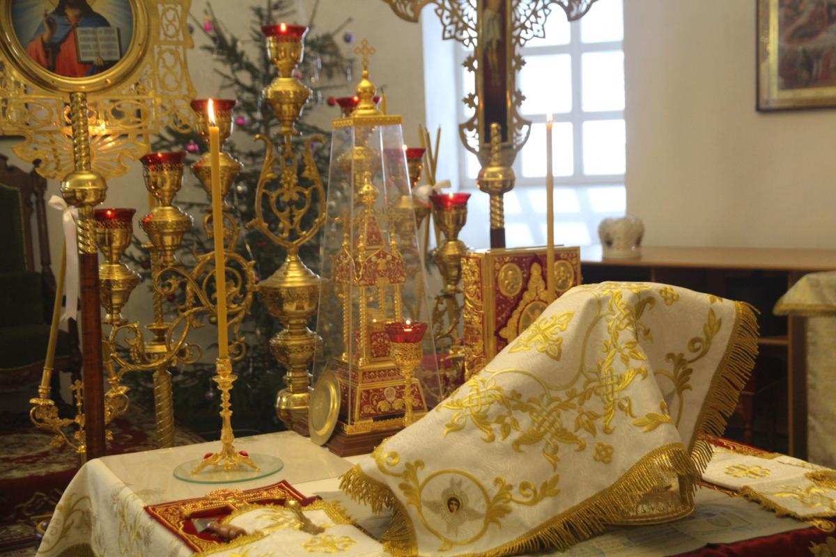 Неділя після Богоявлення. Архієпископ Никодим очолив літургію у Свято-Анастасіївському жіночому монастирі м. Житомира.