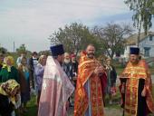 Освячення Поклонного хреста в с. Малі Нізгірці.