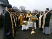 Освячення Хреста на місці будівництва нового Петро-Павлівського храму в с. Реї 