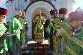 Богослужіння у день пам'яті прп. Сергія ігумена Радонежського.