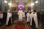 Напередодні дня шанування Небесних Сил безплотних архієпископ Никодим очолив Всенічне Бдіння в Свято-Успенському соборі Житомира