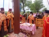 Освящение поклонного Креста и Крестный ход по опасному отрезку трассы Киев – Чоп.