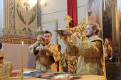 Архієпископ Никодим звершив літургію у Свято-Успенському Зимненському монастирі.