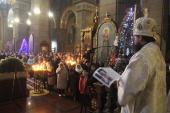 Православні житомиряни зустріли свято Христового Народження молитвою за Божественною літургією у Спасо-Преображенському кафедральному соборі!
