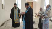 Подячний молебень у святковий день Успіння Пресвятої Богородиці в храмі, що будується в м. Бердичеві