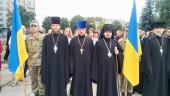 Клірики єпархії взяли участь у святкуванні з нагоди Дня державного Прапора України!