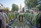 Митрополит Никодим взяв участь у святковій літургії в Києво-Печерській Лаврі та привітав Предстоятеля УПЦ із Днем Ангела!