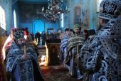Архієрейський візит Владики Никодима у Бердичівське благочиння: Літургія Напередосвячених Дарів у с. Старому Солотвині