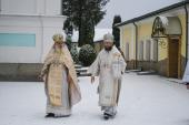 Митрополит Никодим очолив Божественну літургію у Спасо-Преображенському Тригірському чоловічому монастирі.