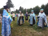 Освячення дзвонів та ікон каплиці-дзвіниці на честь святого Василія Великого на території Свято-Хрестовоздвиженського храму с. Великої П’ятигірки