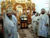 Святкове богослужіння у храмі на честь Нерукотворного образу Спасителя у Спасо-Покровському жіночому монастирі с. Вільха в день Собору Іоанна Предтечі
